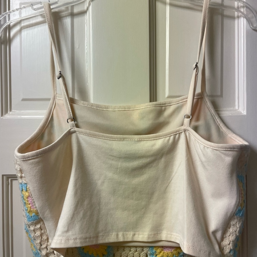 WILD FABLE crochet granny square summer tank top M - Picture 4 of 4